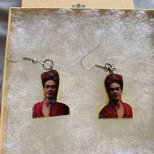 Frida Kahlo Earring & Blue Skulls